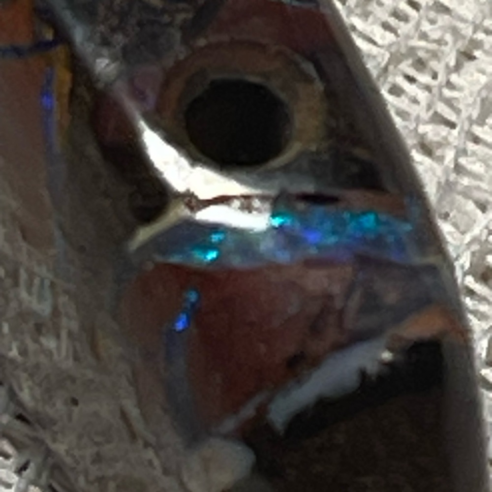Polished Australian Boulder Opal Pendant - Picture 14 of 14
